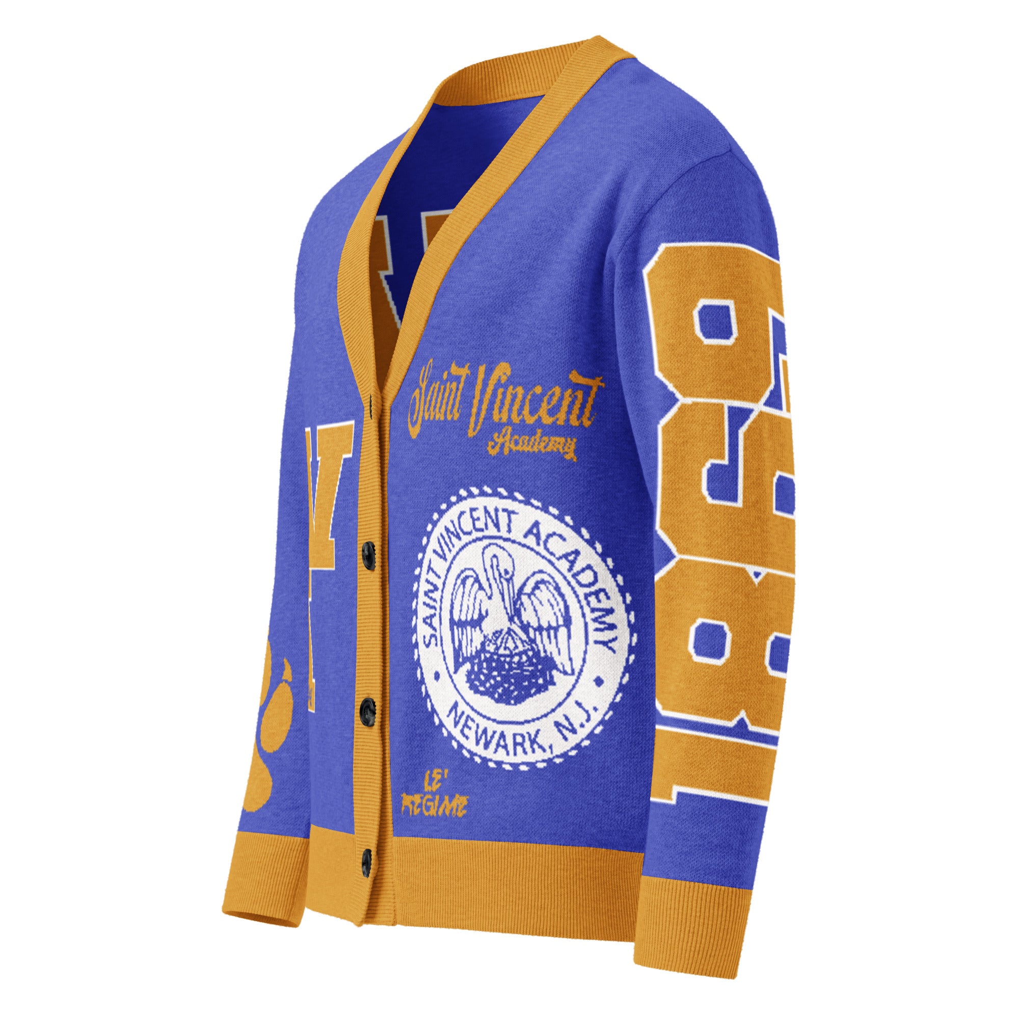 Saint Vincent Academy (NJ) Letterman Knitted Cardigan