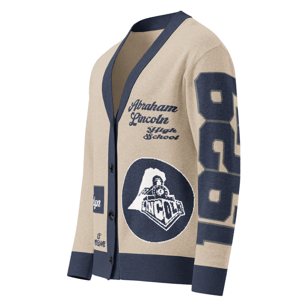 Abraham Lincoln High School (Brooklyn) Letterman Knitted Cardigan