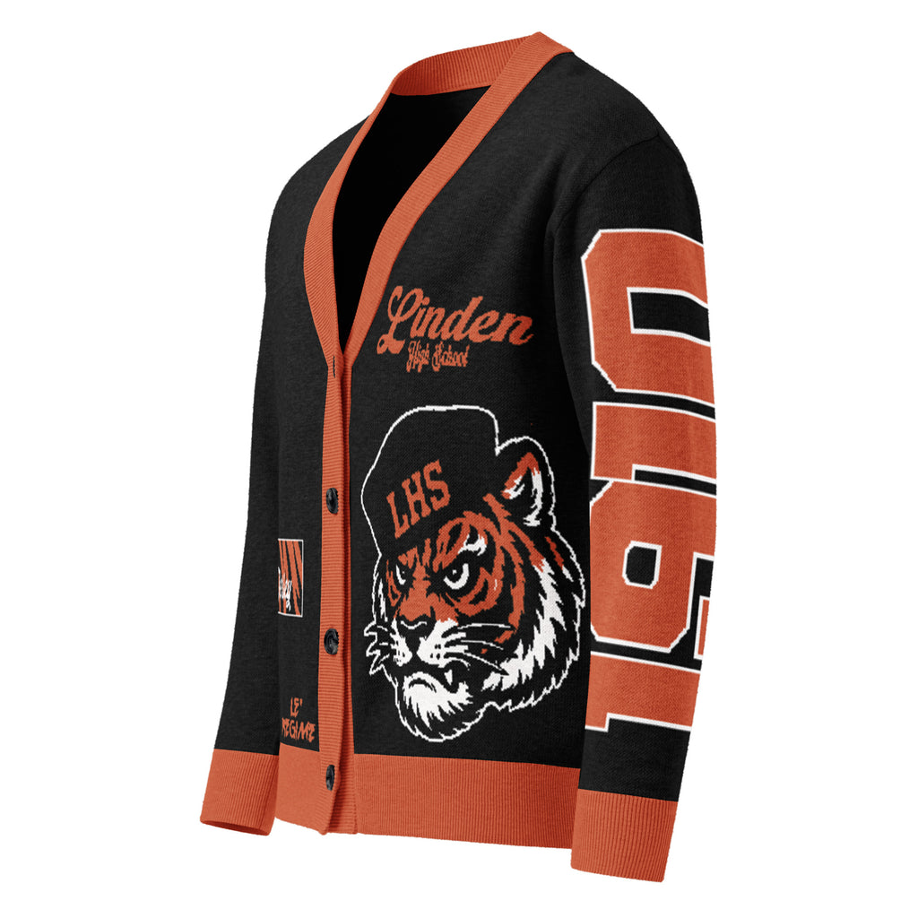 Linden High (NJ) Letterman Knitted Cardigan