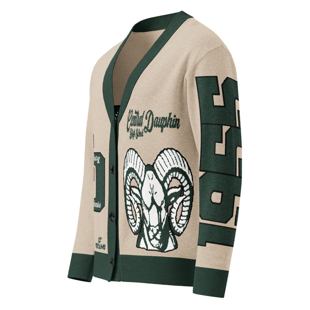 Central Dauphin High School (PA) Letterman Knitted Cardigan
