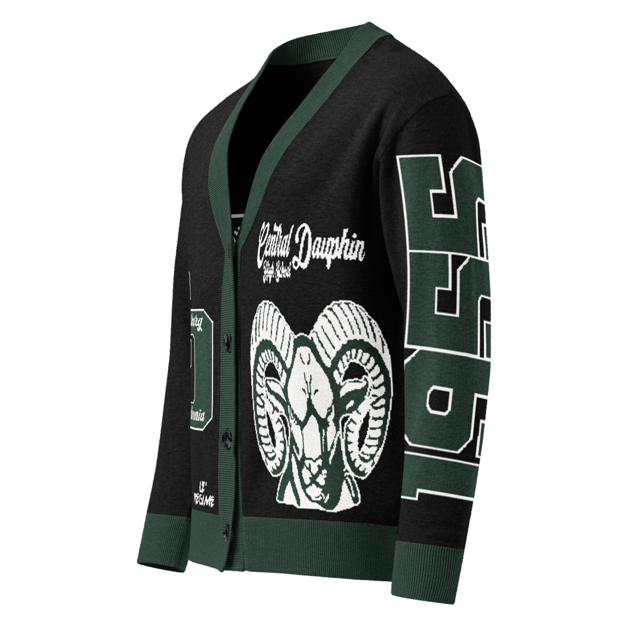 Central Dauphin High School (PA) Letterman Knitted Cardigan