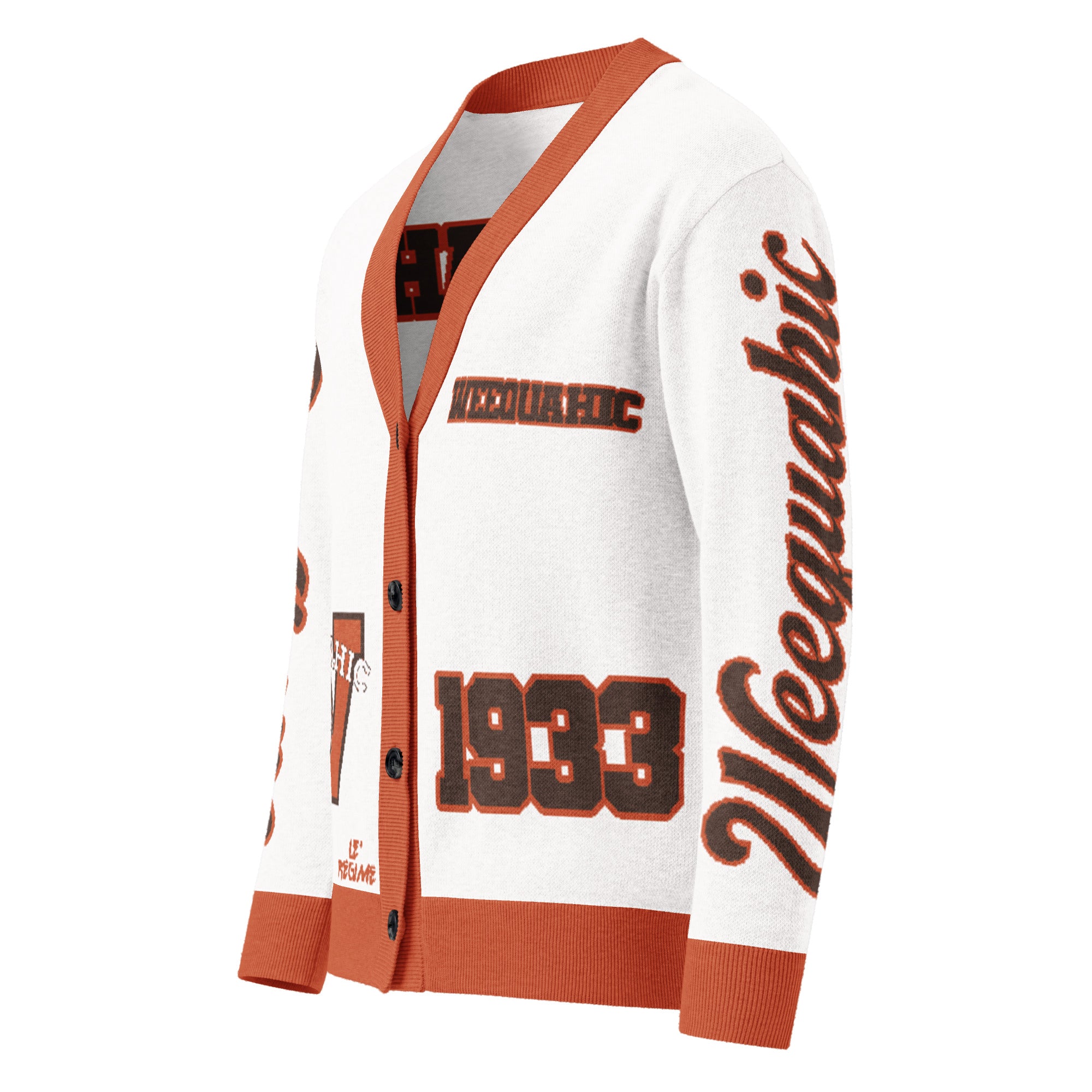 Weequahic High School x School Spirit Knitted Cardigan
