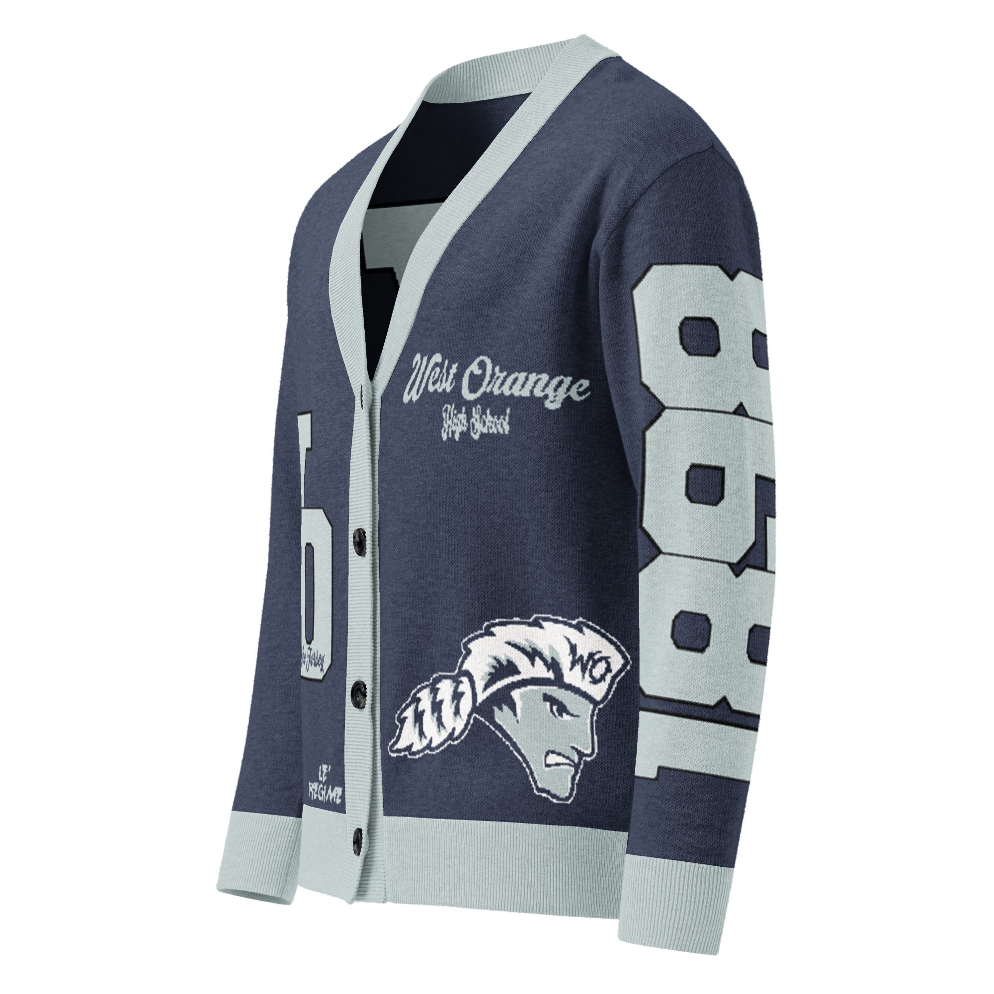 West Orange High School (NJ) Letterman Knitted Cardigan