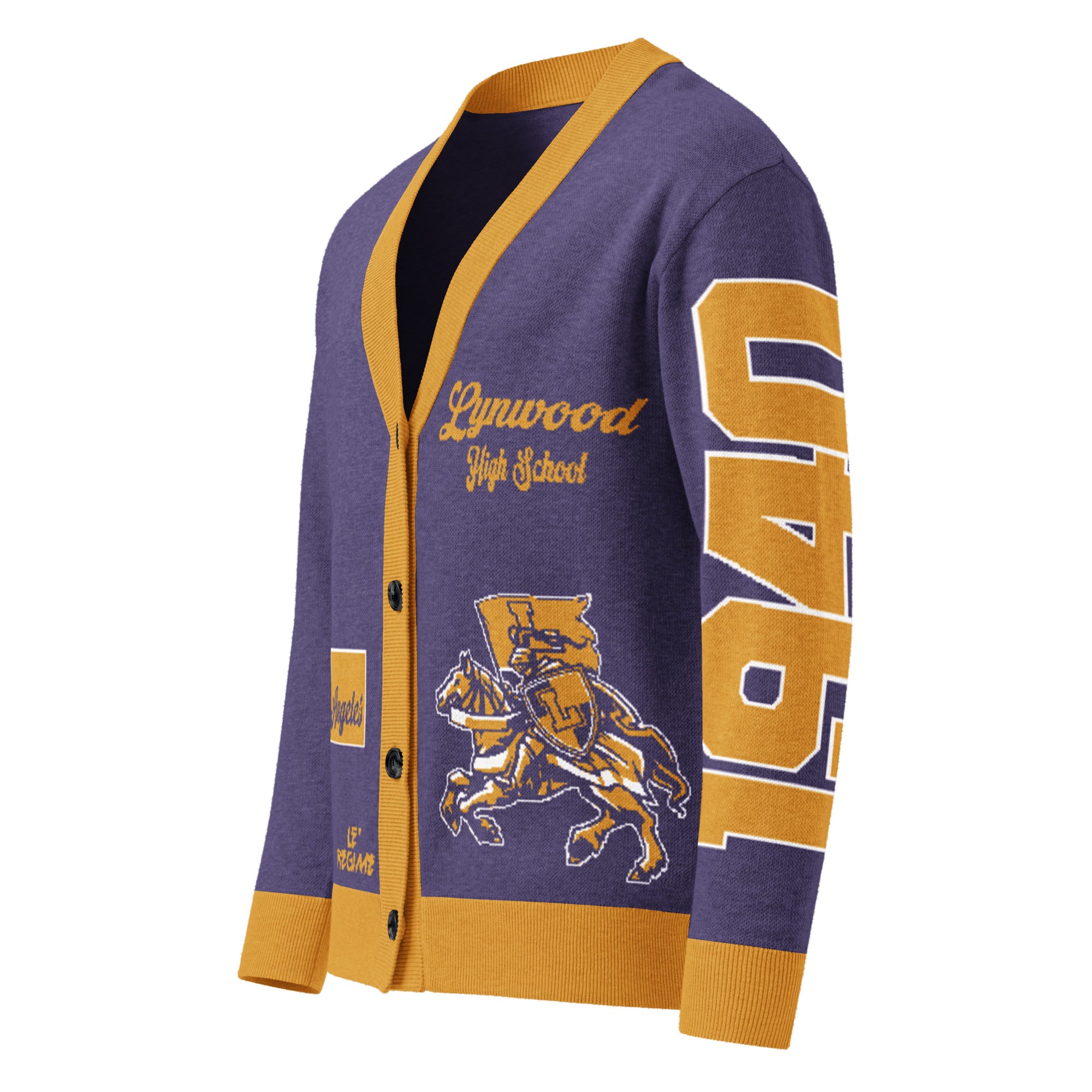 Lynwood High (CA) Letterman Knitted Cardigan