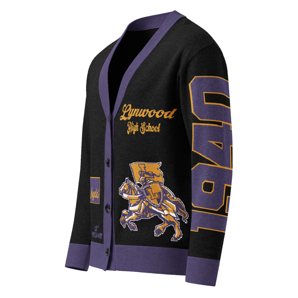 Lynwood High (CA) Letterman Knitted Cardigan
