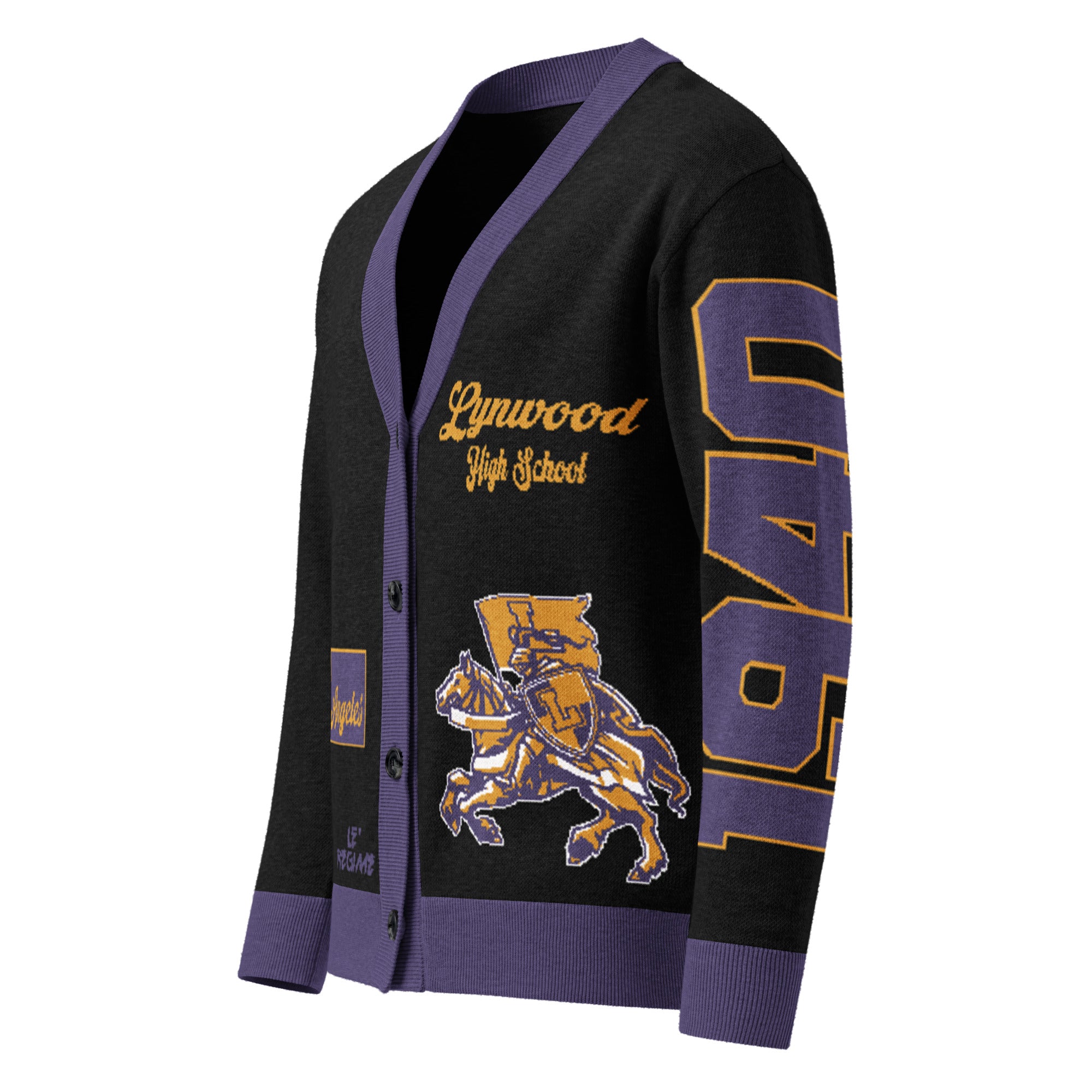 Lynwood High (CA) Letterman Knitted Cardigan