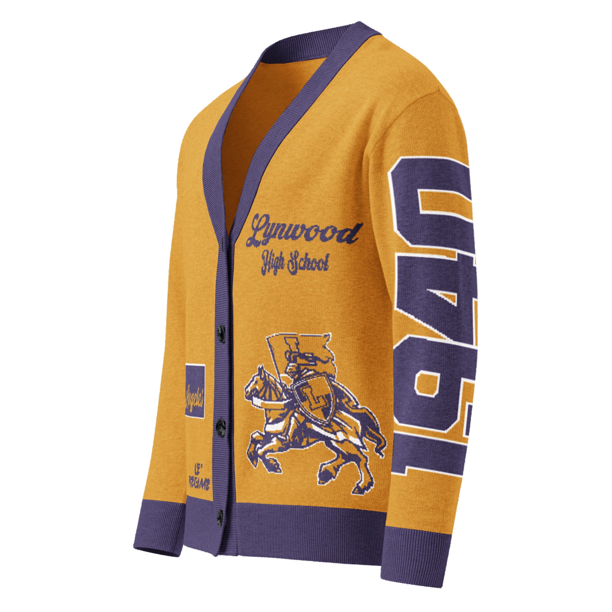Lynwood High (CA) Letterman Knitted Cardigan