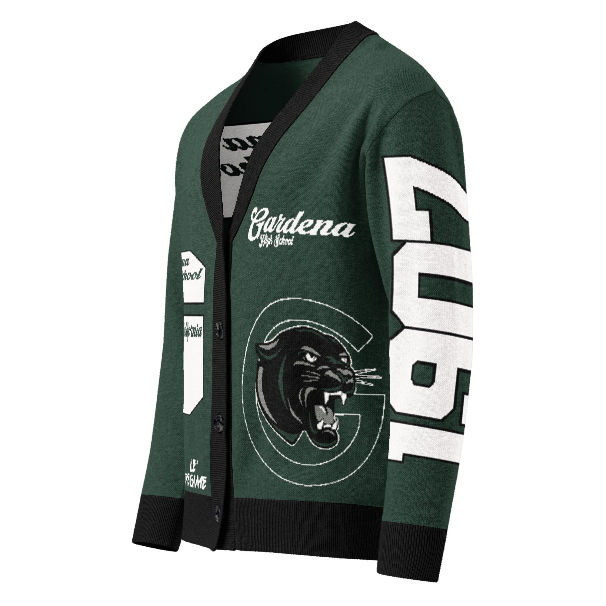 Gardena High (CA) Letterman Knitted Cardigan