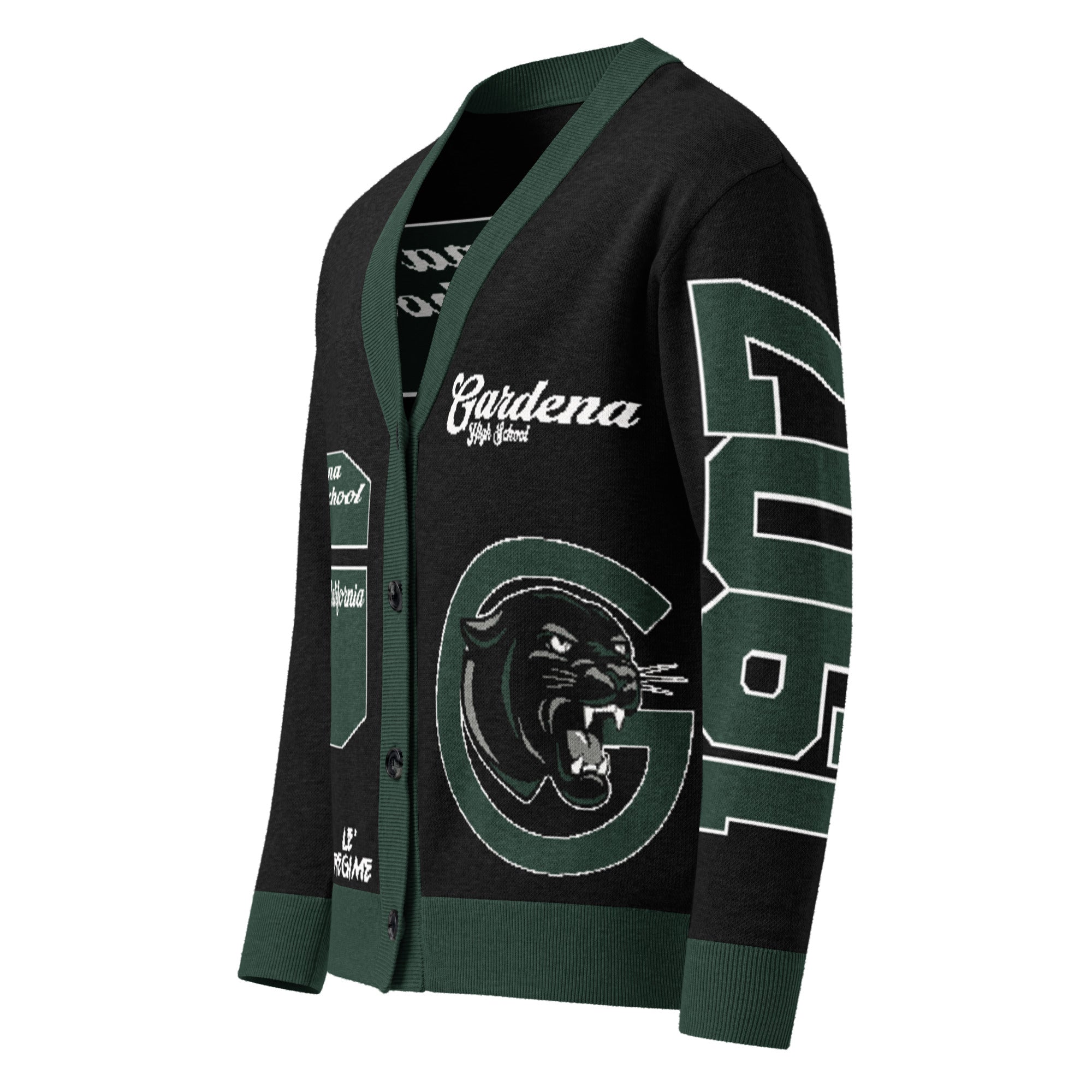 Gardena High (CA) Letterman Knitted Cardigan