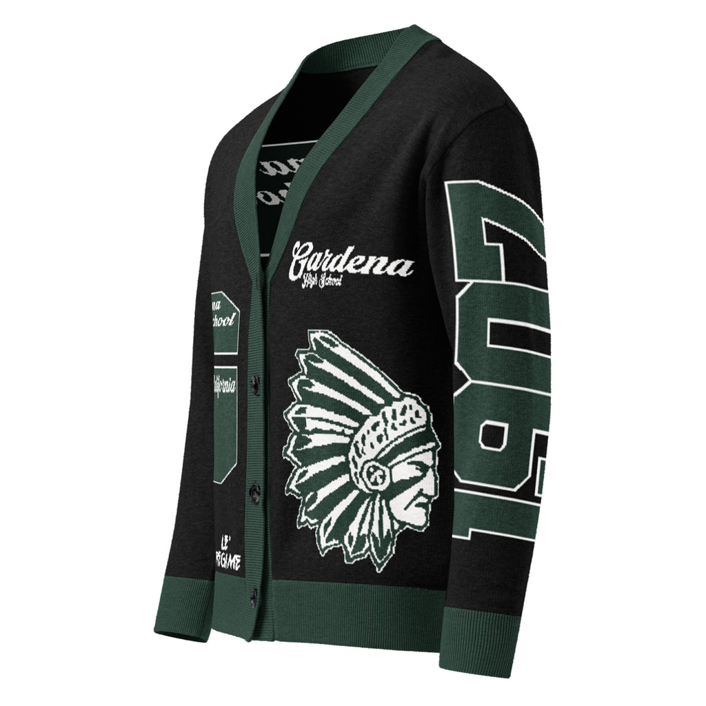 Gardena High (CA) Letterman Knitted Cardigan