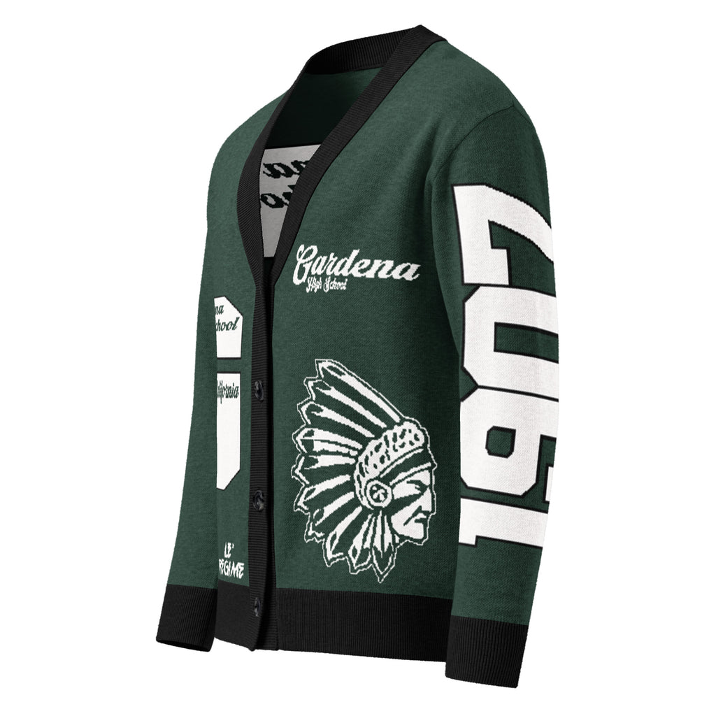 Gardena High (CA) Letterman Knitted Cardigan