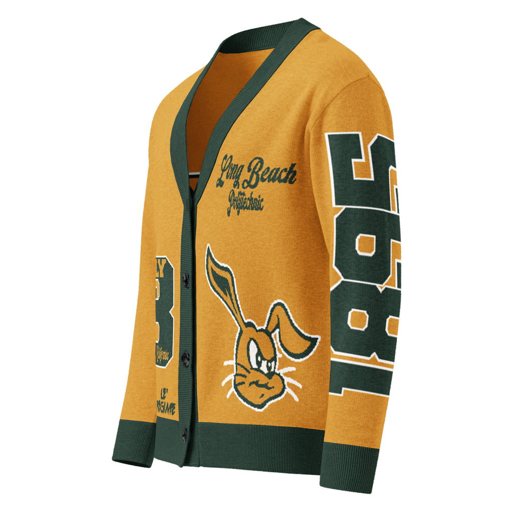 Long Beach Polytechnic (CA) Letterman Knitted Cardigan