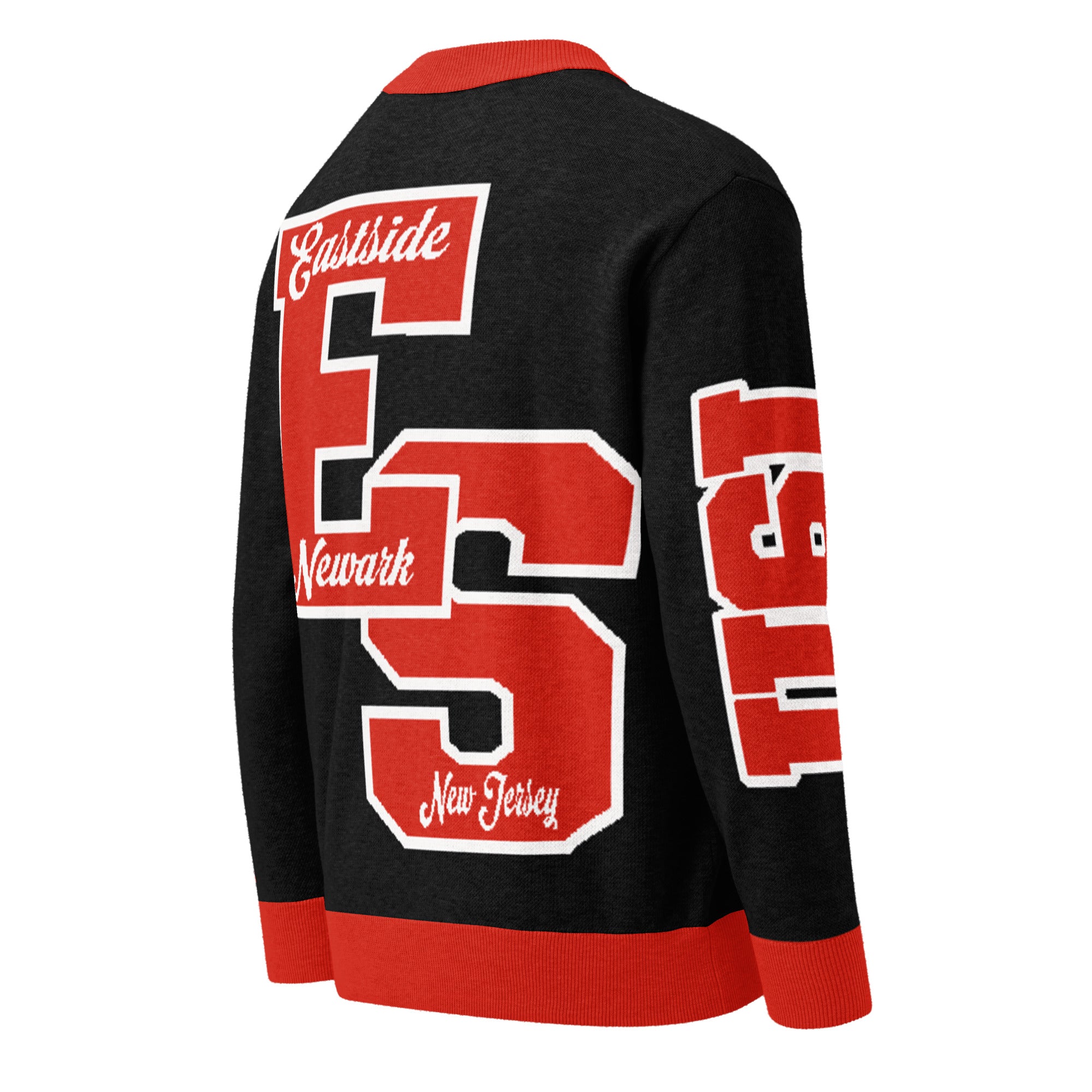 East Side High School Letterman Knitted Cardigan
