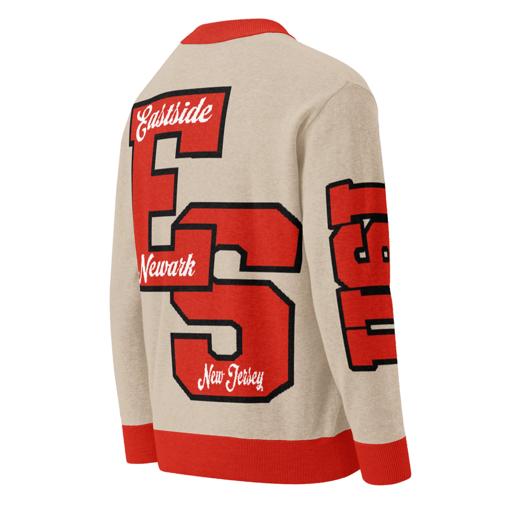 East Side High School Letterman Knitted Cardigan