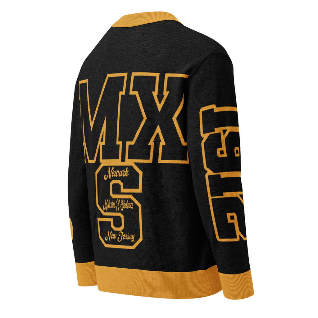 Malcolm X Shabazz High School Letterman Knitted Cardigan