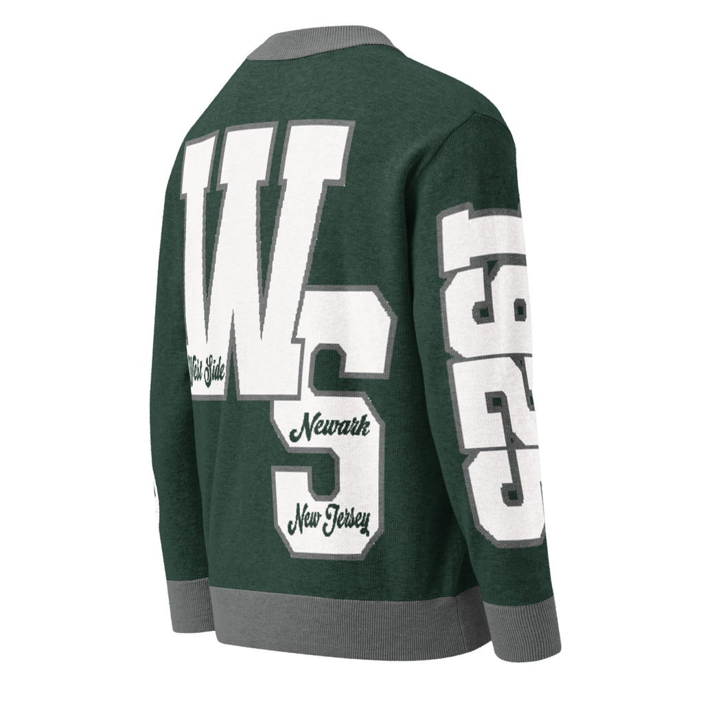 West Side High School Letterman Knitted Cardigan