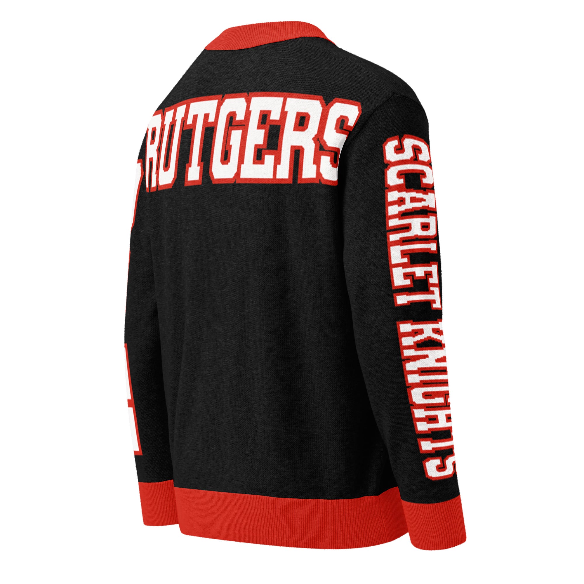 Rutgers University Retro Varsity Knitted Cardigan