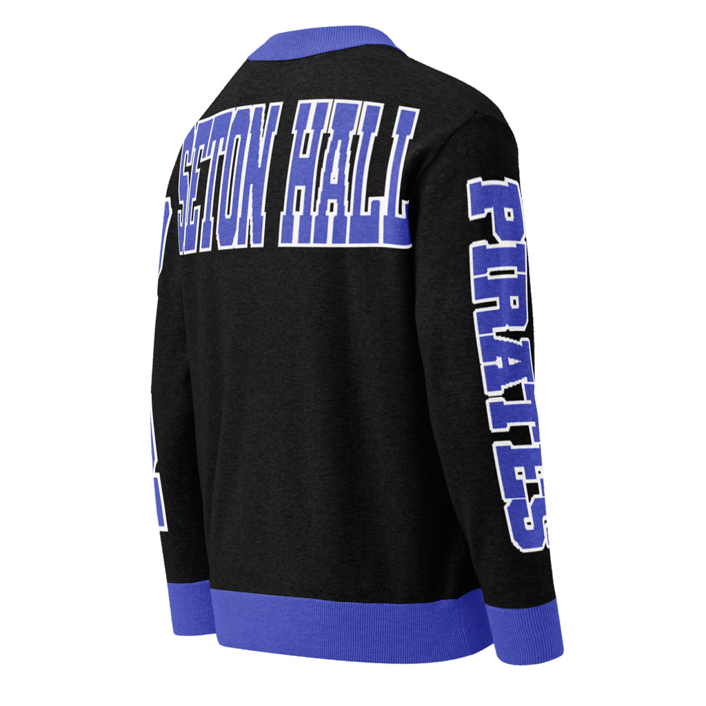 Seton Hall Retro Varsity Knitted Cardigan