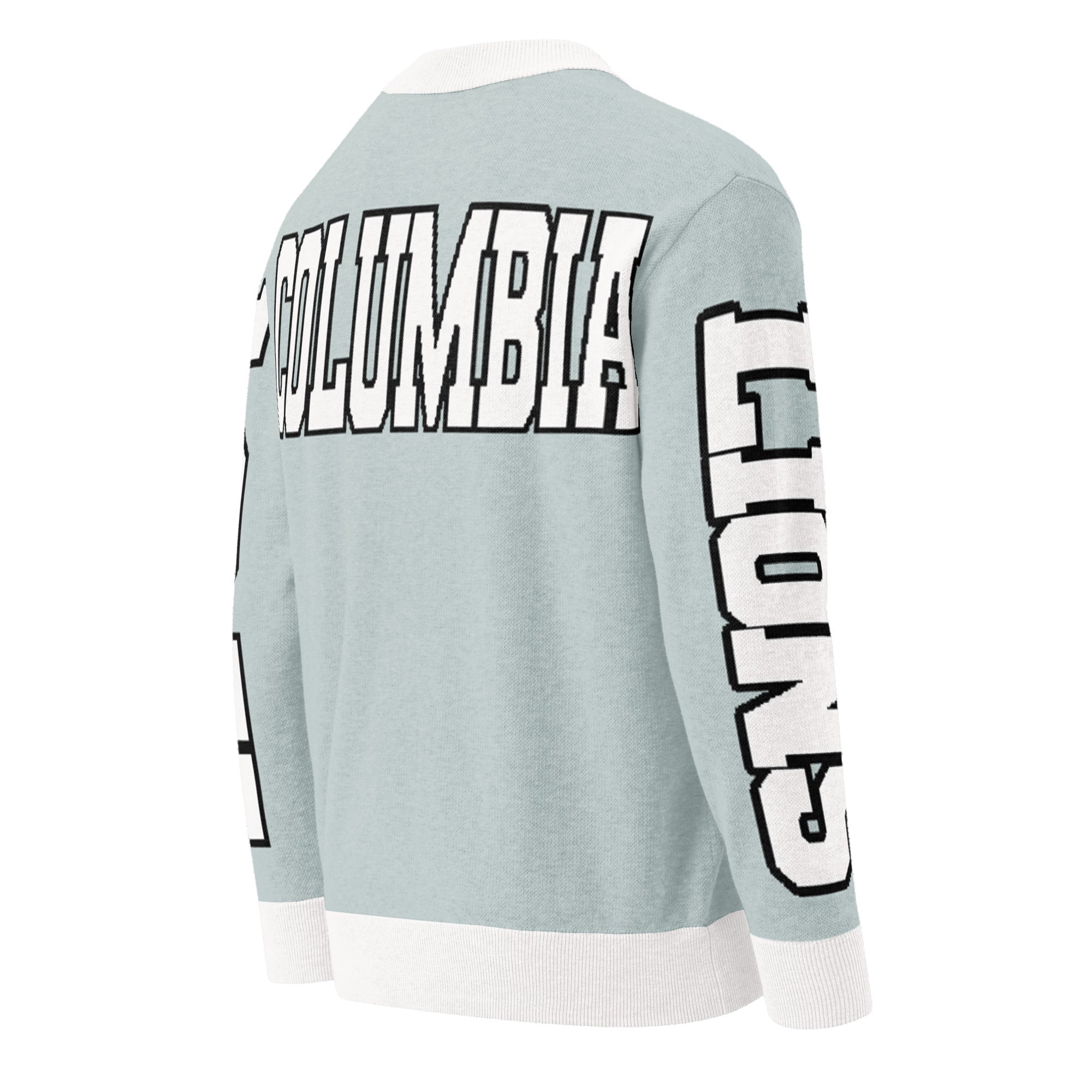 Columbia University Retro Varsity Knitted Cardigan