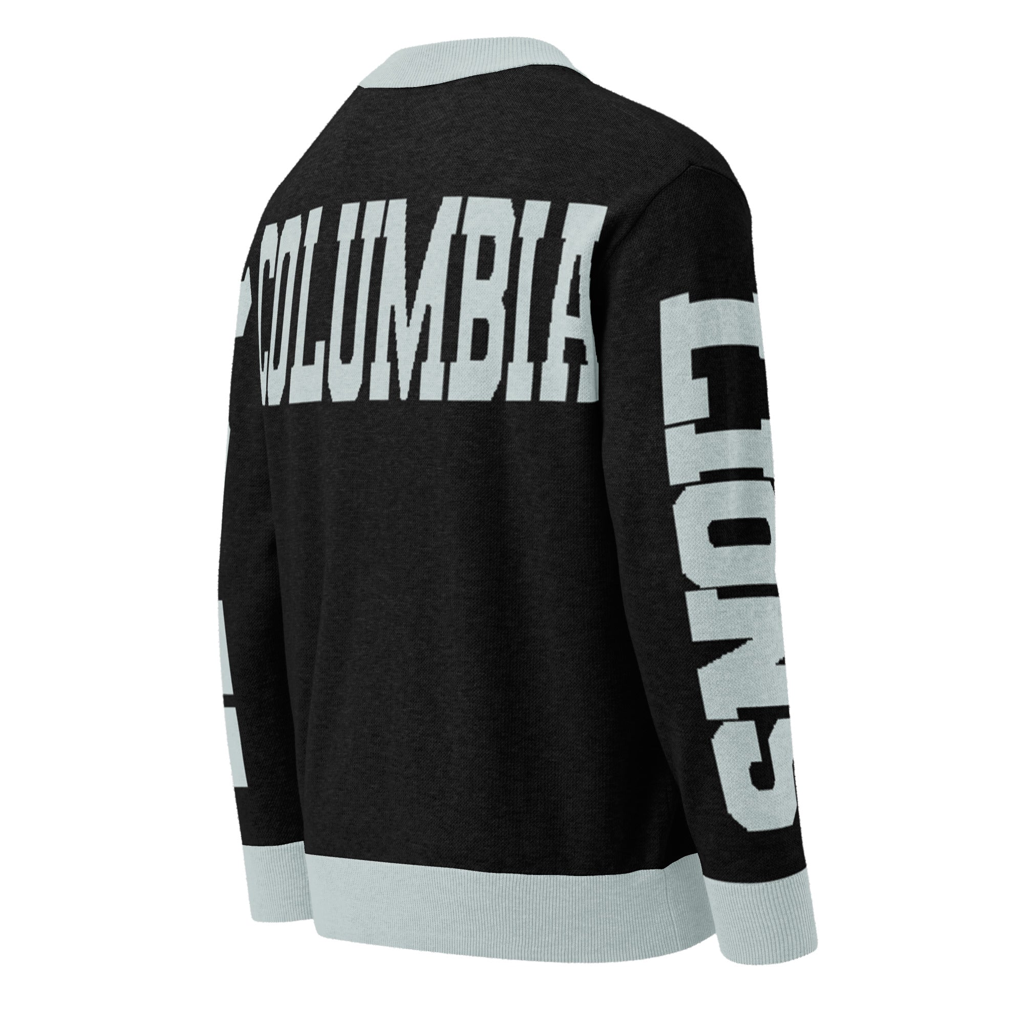 Columbia University Retro Varsity Knitted Cardigan
