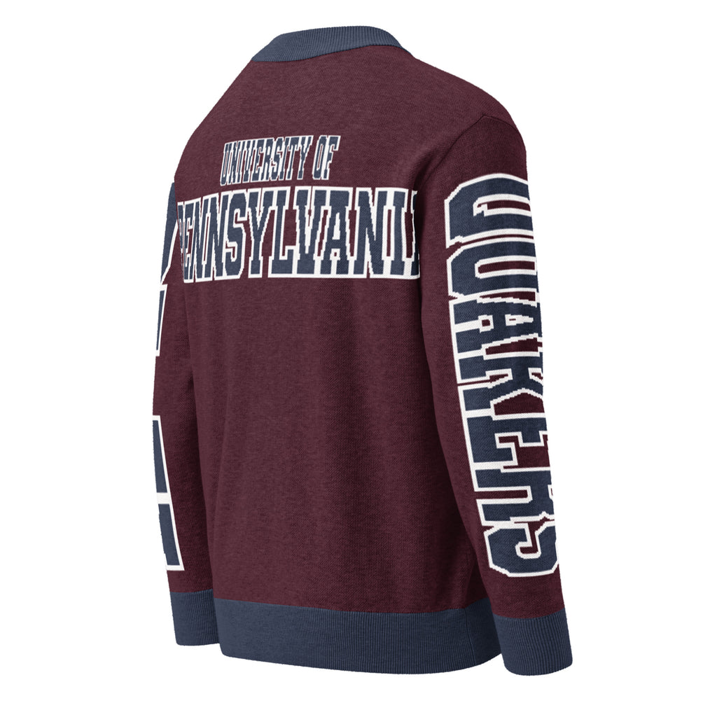 University of Pennsylvania Retro Varsity Knitted Cardigan