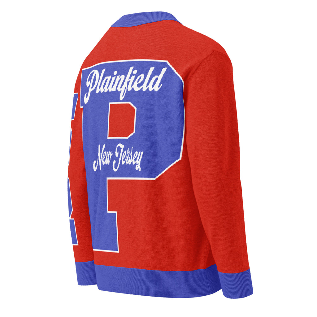 Plainfield High (NJ) Letterman Knitted Cardigan