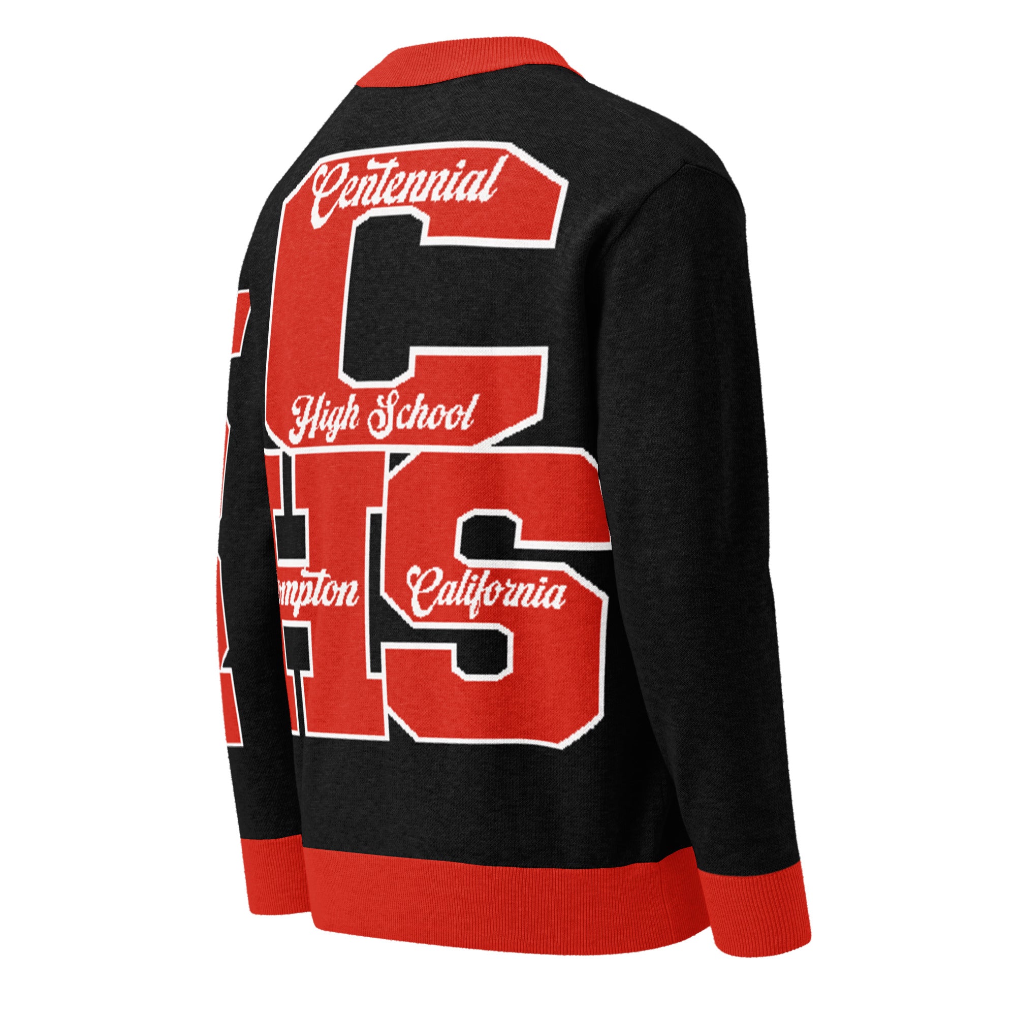 Centennial High School (Compton, California) Letterman Knitted Cardigan