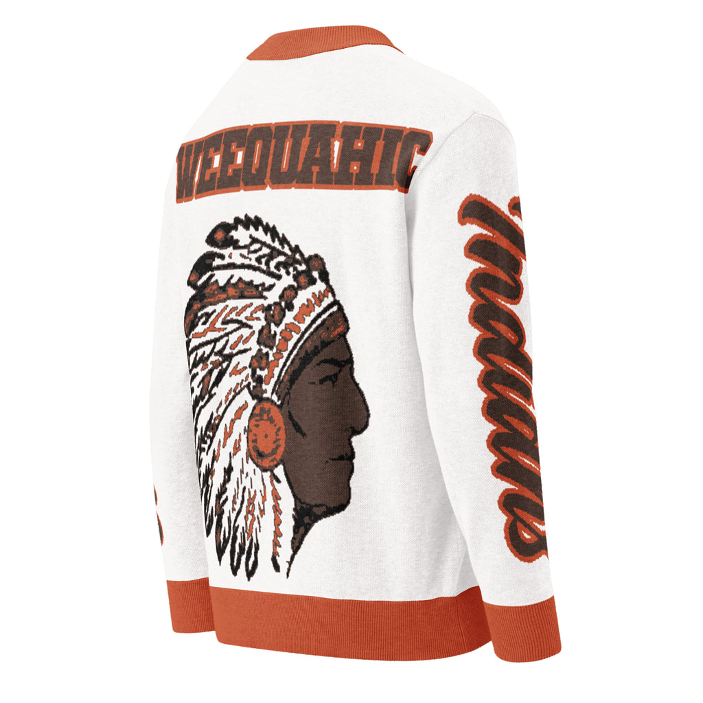 Weequahic High School x School Spirit Knitted Cardigan