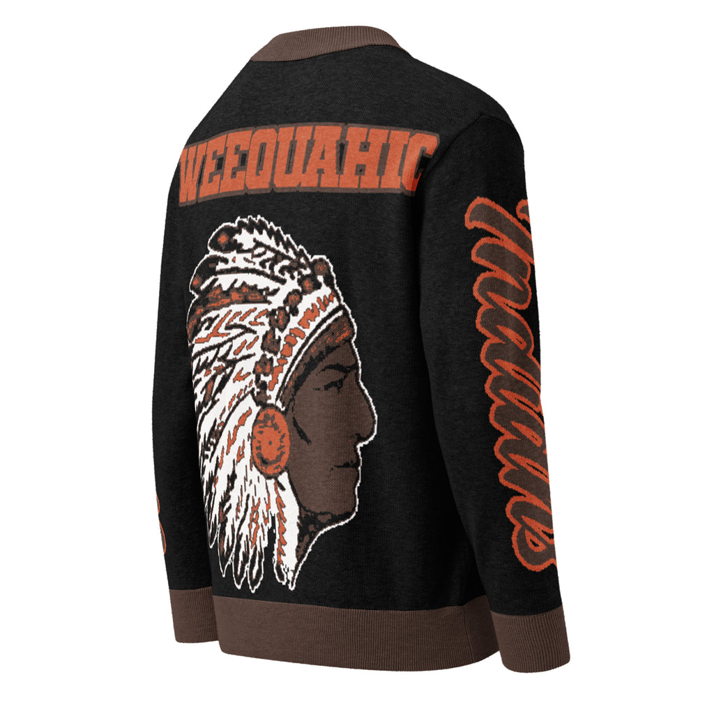 Weequahic High School x School Spirit Knitted Cardigan