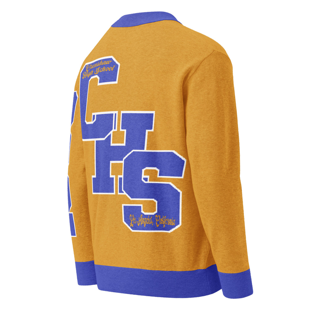 Crenshaw High (CA) Letterman Knitted Cardigan