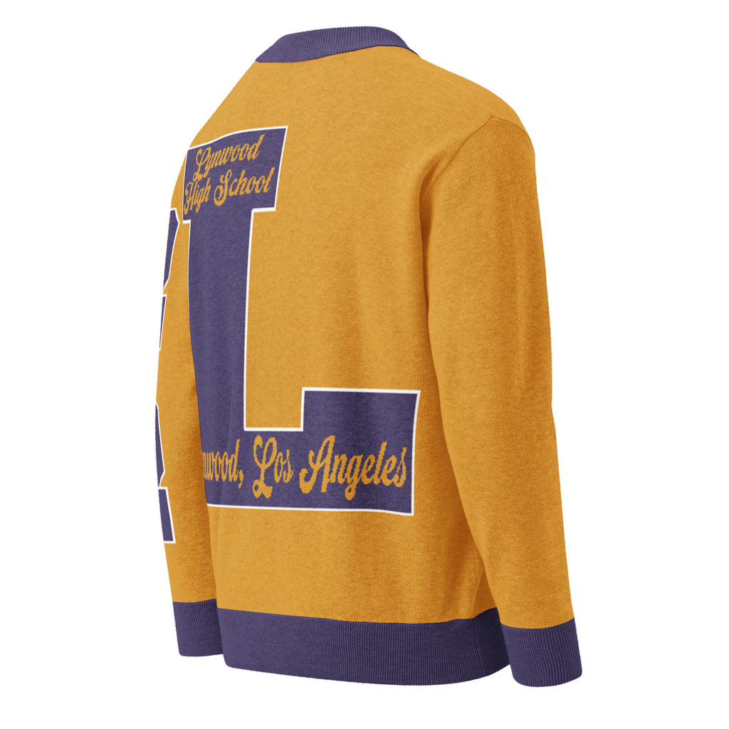Lynwood High (CA) Letterman Knitted Cardigan