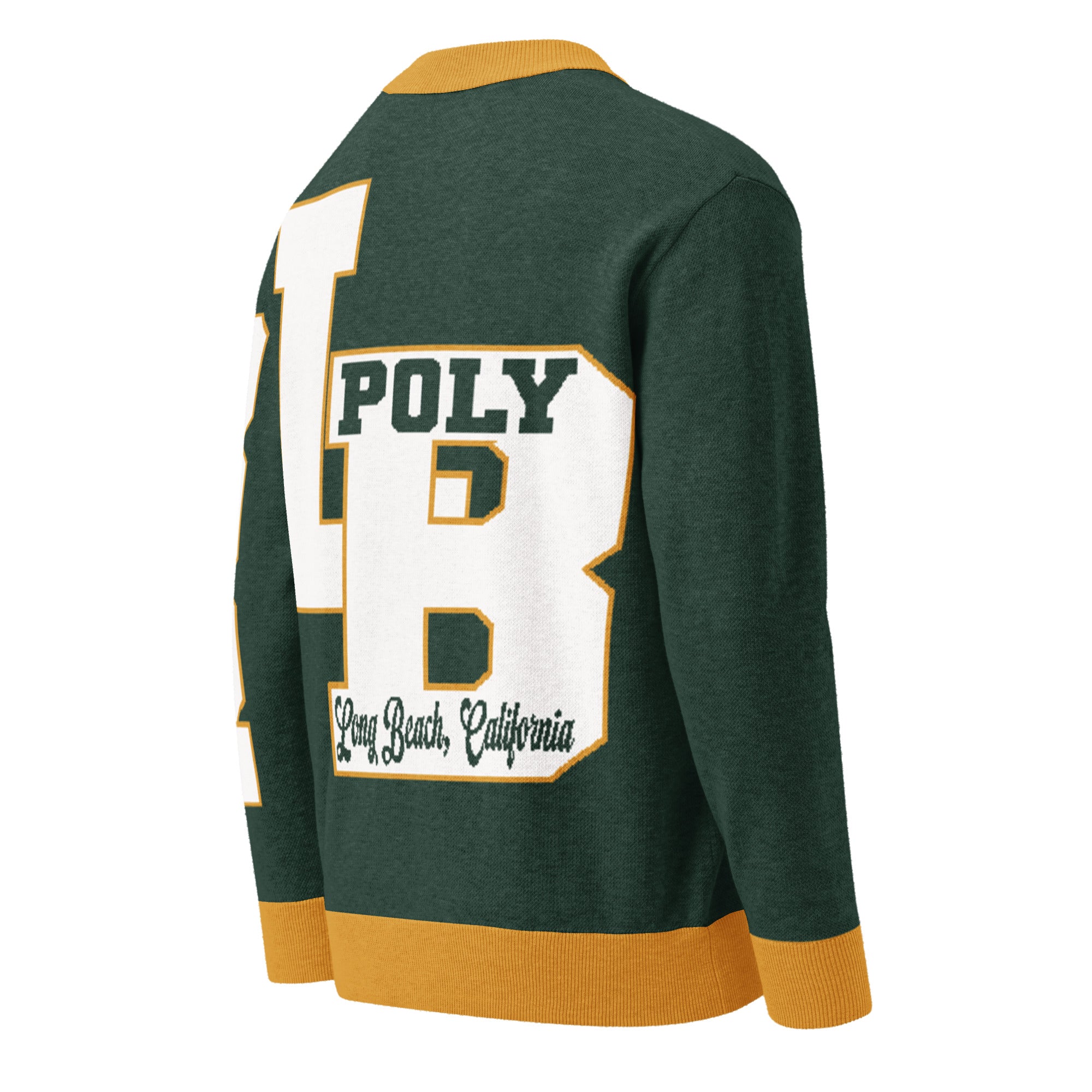 Long Beach Polytechnic (CA) Letterman Knitted Cardigan