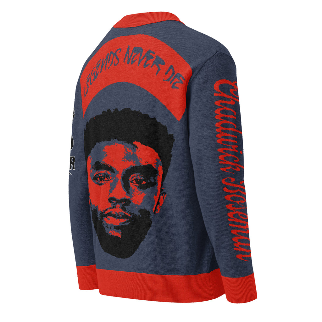 Chadwick Boseman Knitted Cardigan